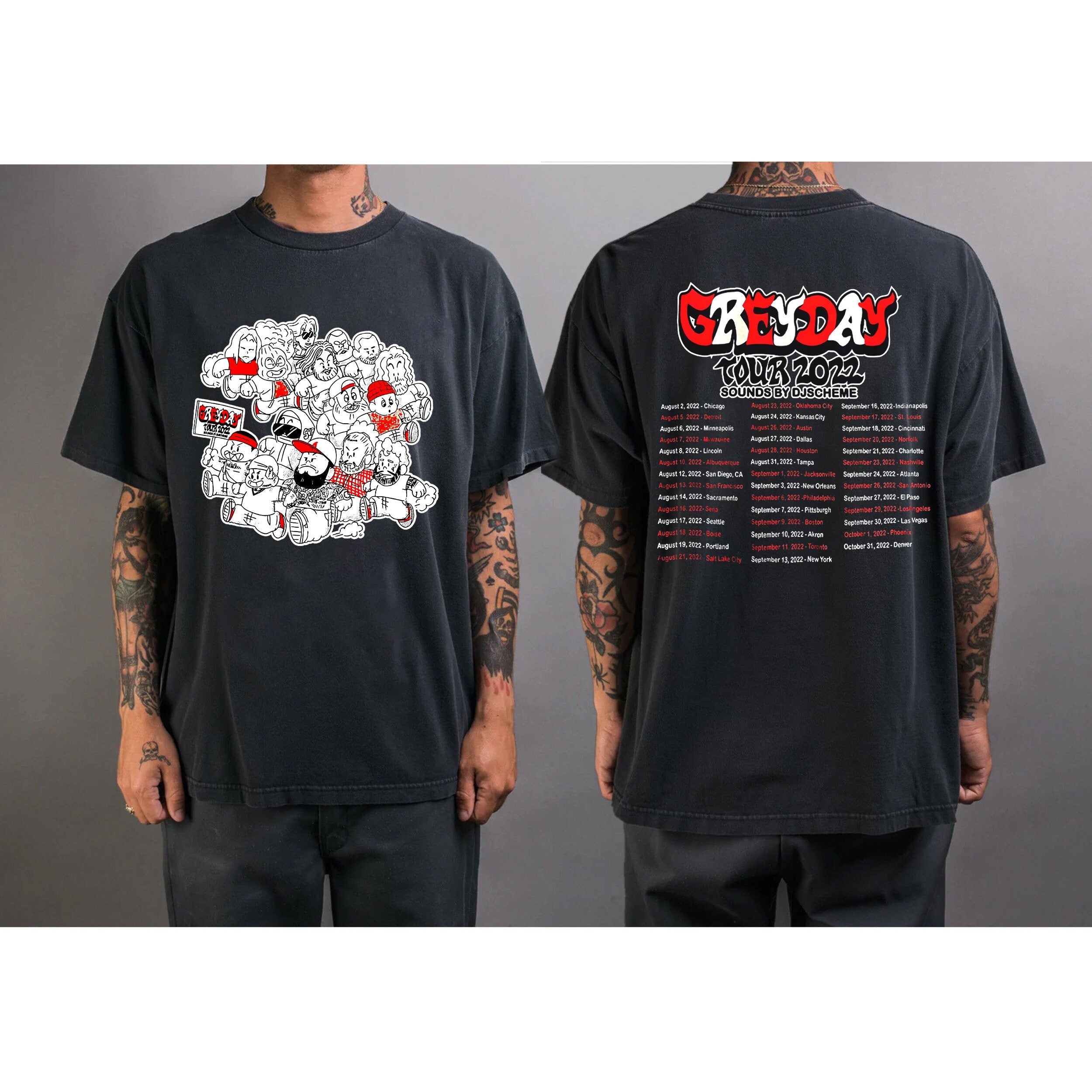 Best Grey Day 2022 T-Shirt, Grey day 2022 Tour Merch Hoodie, Sweatshirt | CoreVibeTees.com