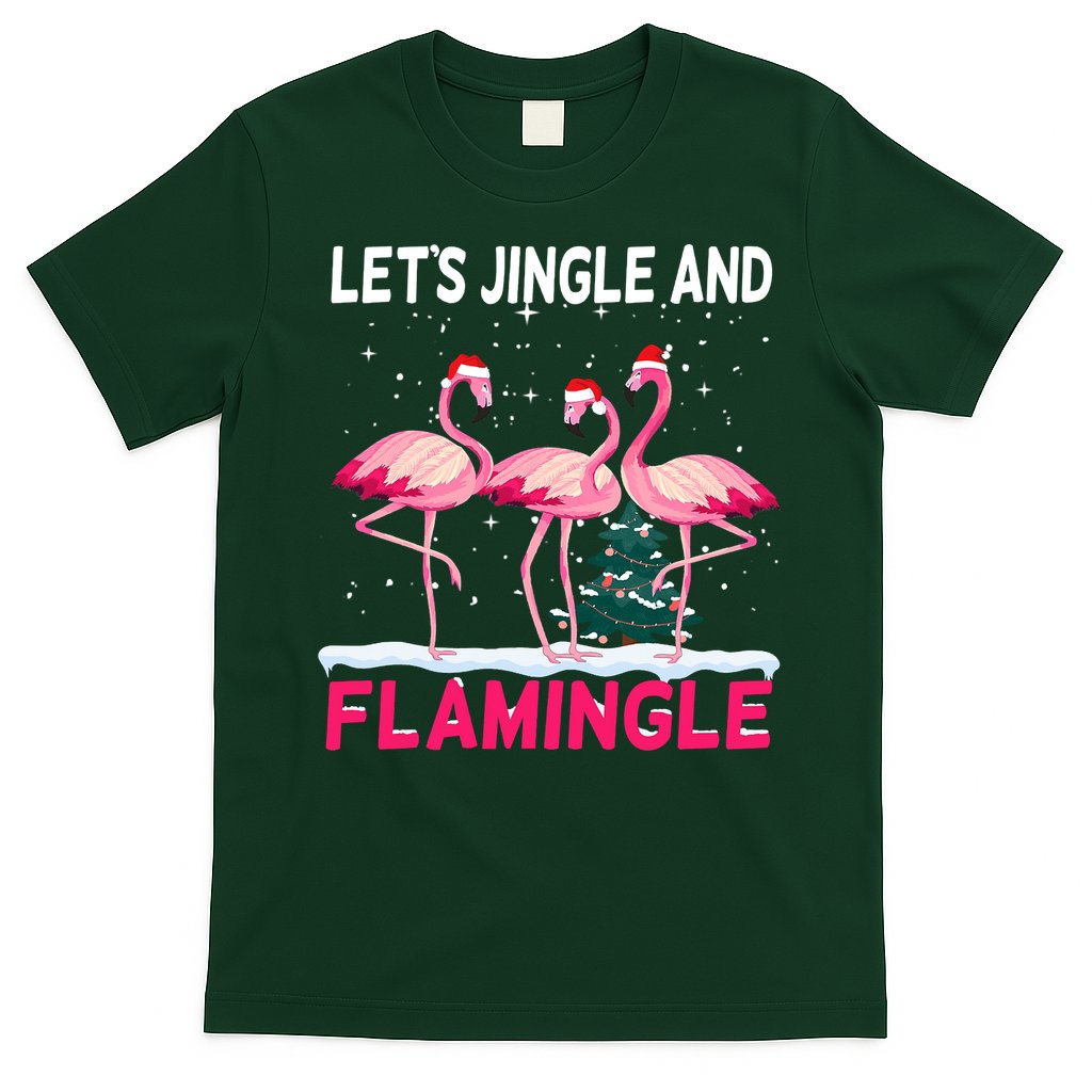 Christmas Flamingo Funny Pink Flamingle Xmas T-Shirt Hoodie, Sweatshirt | CoreVibeTees.com