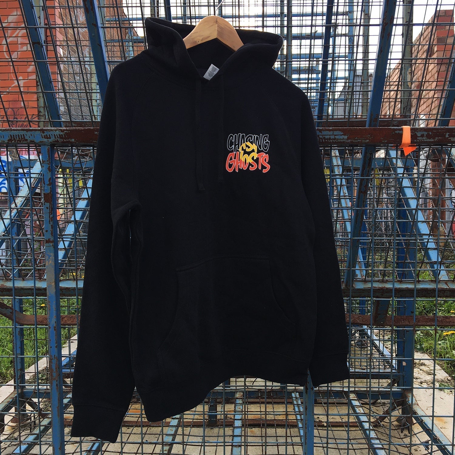 Colour Logo Hoodie (Black) T-Shirts, Sweatshirt | CoreVibeTees.com (Image 4)