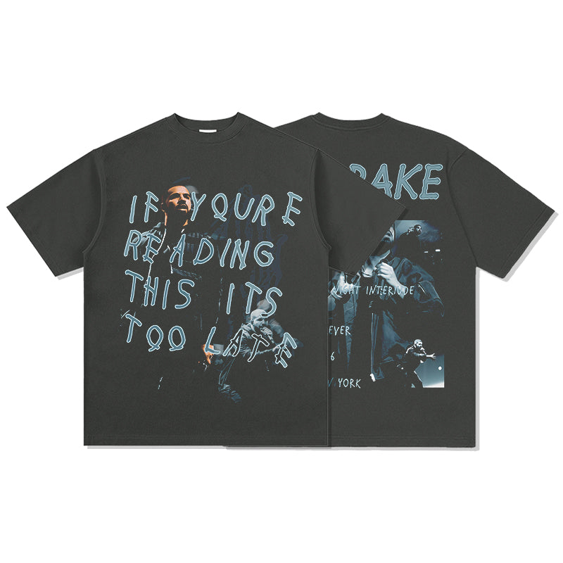 If you're reading this its too late By Drake Tee Hoodie, Sweatshirt | CoreVibeTees.com (Image 2)