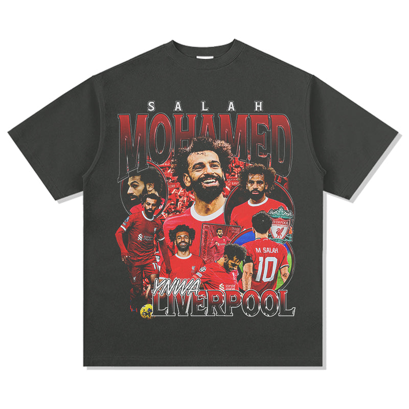 Liverpool Mohamed Salah YNWA TEE Hoodie, Sweatshirt | CoreVibeTees.com (Image 2)