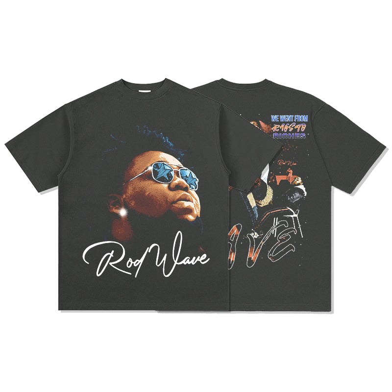 We Went From Rags Riches By Rod Wave Signature Tee Hoodie, Sweatshirt | CoreVibeTees.com (Image 2)