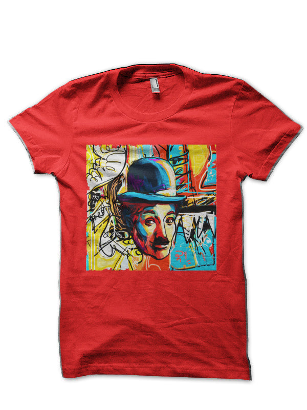 Charlie Chaplin Red T-Shirt Hoodie, Sweatshirt | CoreVibeTees.com