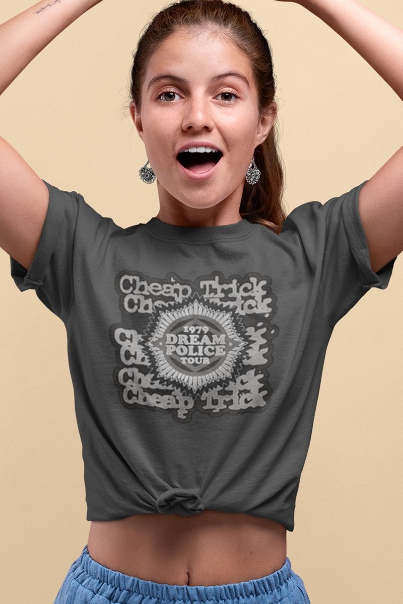 Cheap Trick Dream Police Tour 2 Boyfriend Tee Hoodie, Sweatshirt | CoreVibeTees.com (Image 1)