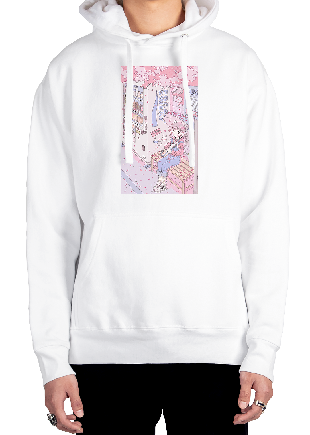 Cherry Blossom Rain Hoodie