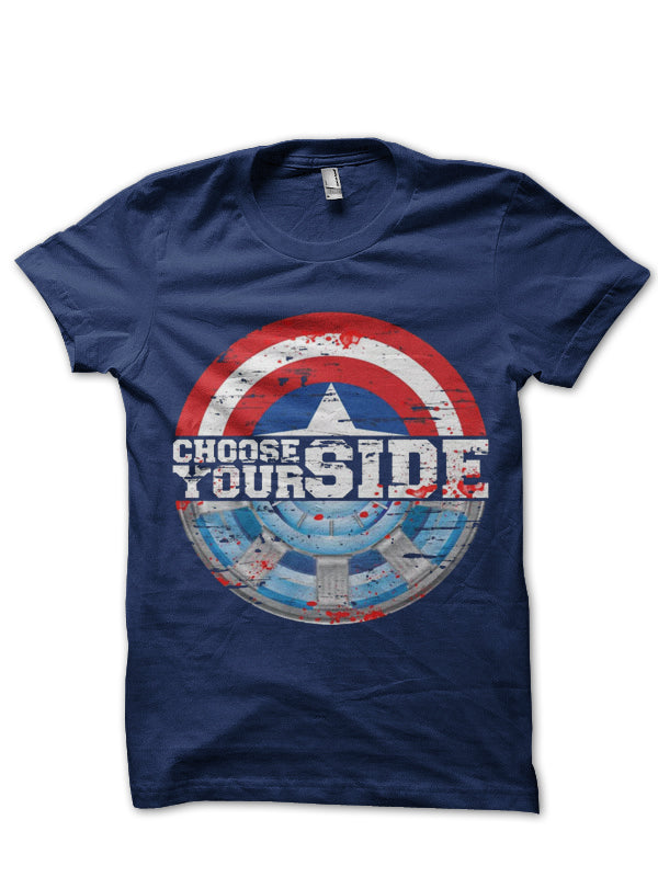 Choose Your Side Navy Blue Tee Hoodie, Sweatshirt | CoreVibeTees.com