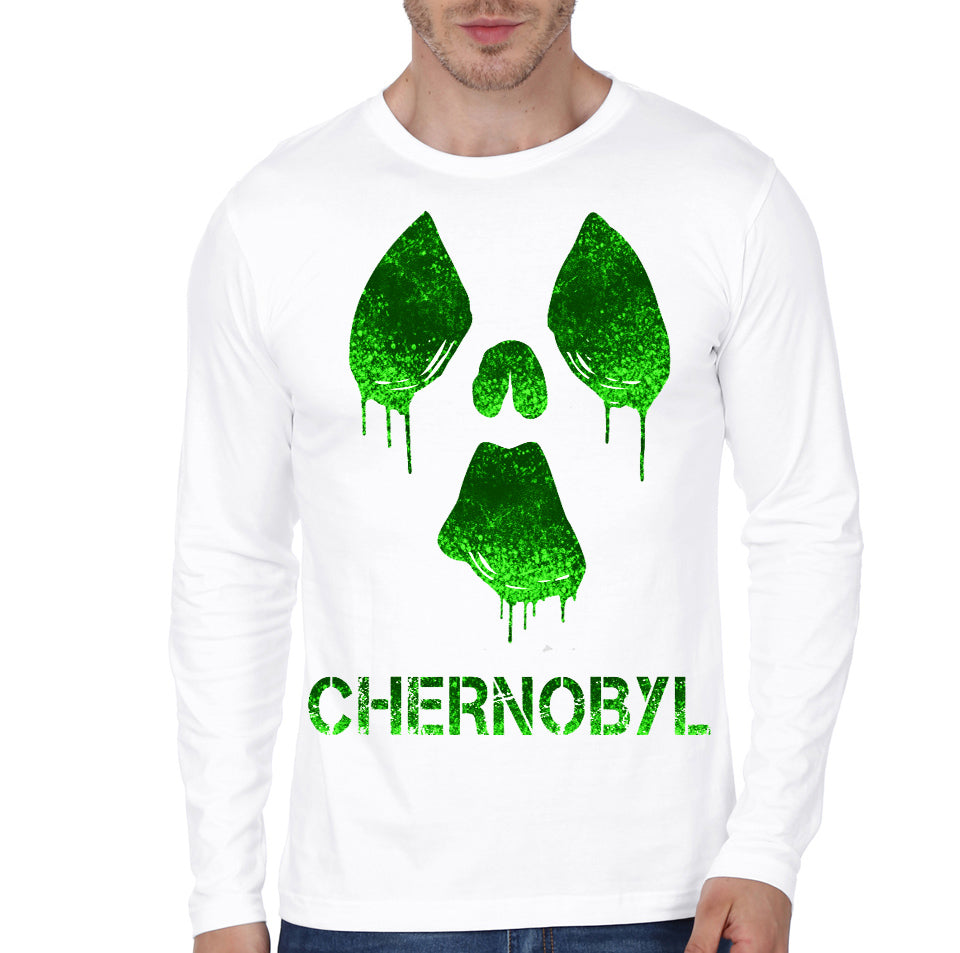 Chernobyl Glow White Full Sleeve T-Shirt Hoodie, Sweatshirt | CoreVibeTees.com