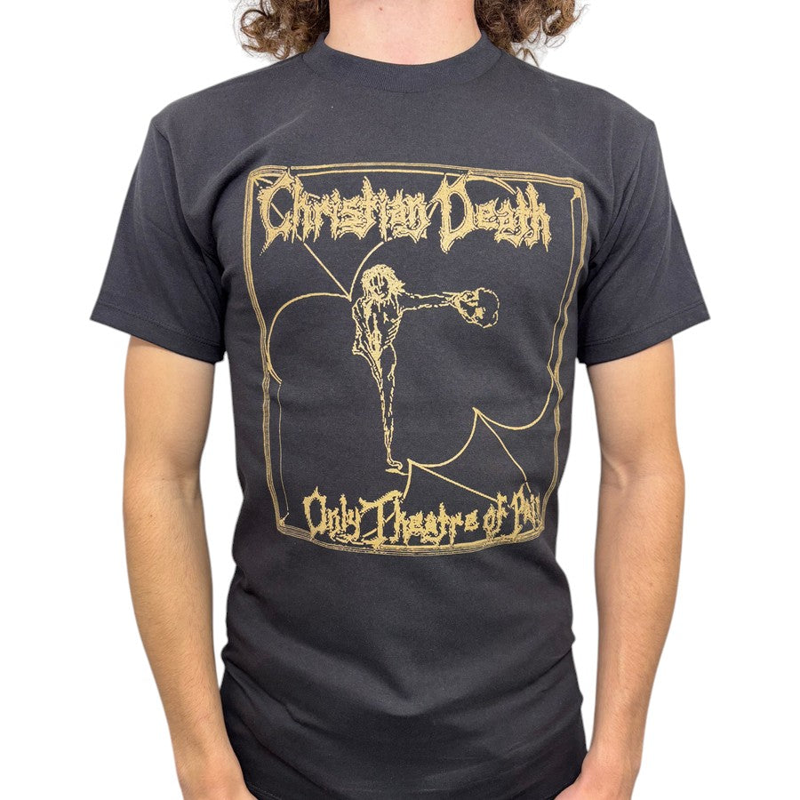 Christian Death Only Theatre of Pain Gold T-Shirt Hoodie, Sweatshirt | CoreVibeTees.com (Image 2)