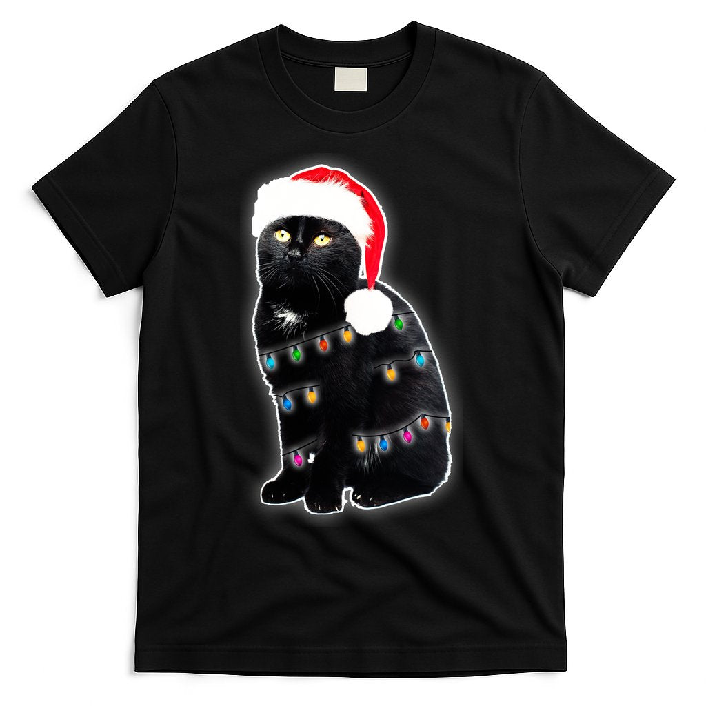 Christmas Cat Lights T-Shirt Hoodie, Sweatshirt | CoreVibeTees.com