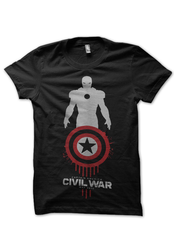 Civil War Black Tee Style001 Hoodie, Sweatshirt | CoreVibeTees.com