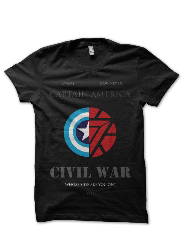 Civil War Black Tee Style004 Hoodie, Sweatshirt | CoreVibeTees.com