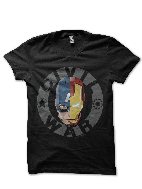 Civil War Black Tee Style006 Hoodie, Sweatshirt | CoreVibeTees.com