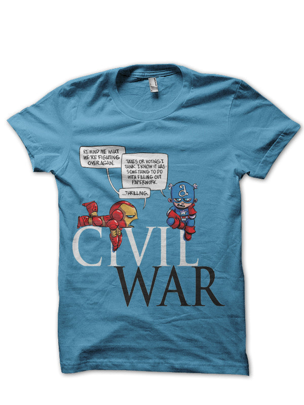 Civil War Light Blue T-Shirt Hoodie, Sweatshirt | CoreVibeTees.com