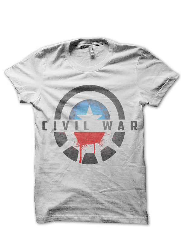 Civil War White Tee Style002 Hoodie, Sweatshirt | CoreVibeTees.com