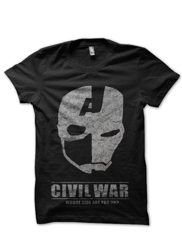 Civil War Black Tee Style003 Hoodie, Sweatshirt | CoreVibeTees.com