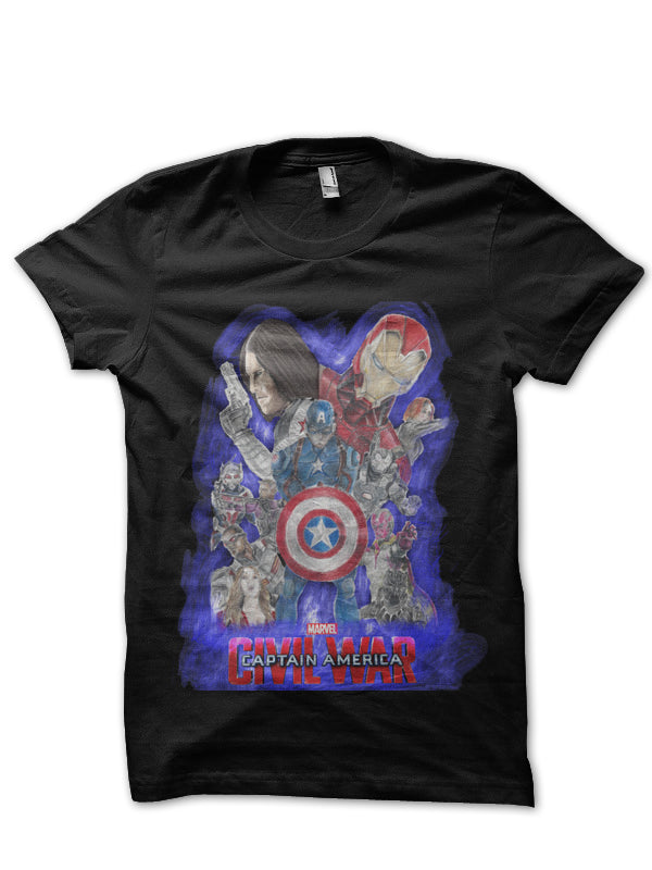 Civil War Black Tee Style007 Hoodie, Sweatshirt | CoreVibeTees.com