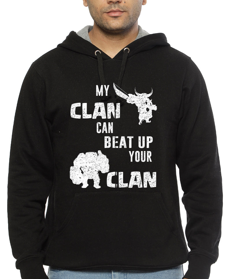 My Clan Can Beat Up Your Clan Black Hoodie T-Shirts, Sweatshirt | CoreVibeTees.com