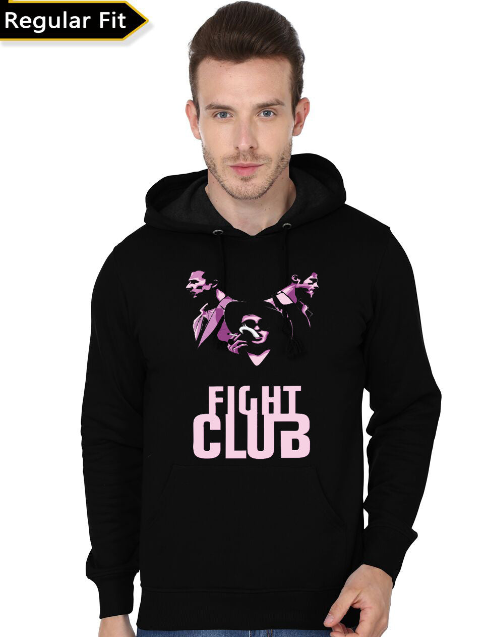 The Fight Club â€“ Minimalist poster Black Hoodie T-Shirts, Sweatshirt | CoreVibeTees.com