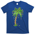 Christmas Lights Palm Tree Beach Funny Tropical Xmas Gift T-Shirt Hoodie, Sweatshirt | CoreVibeTees.com