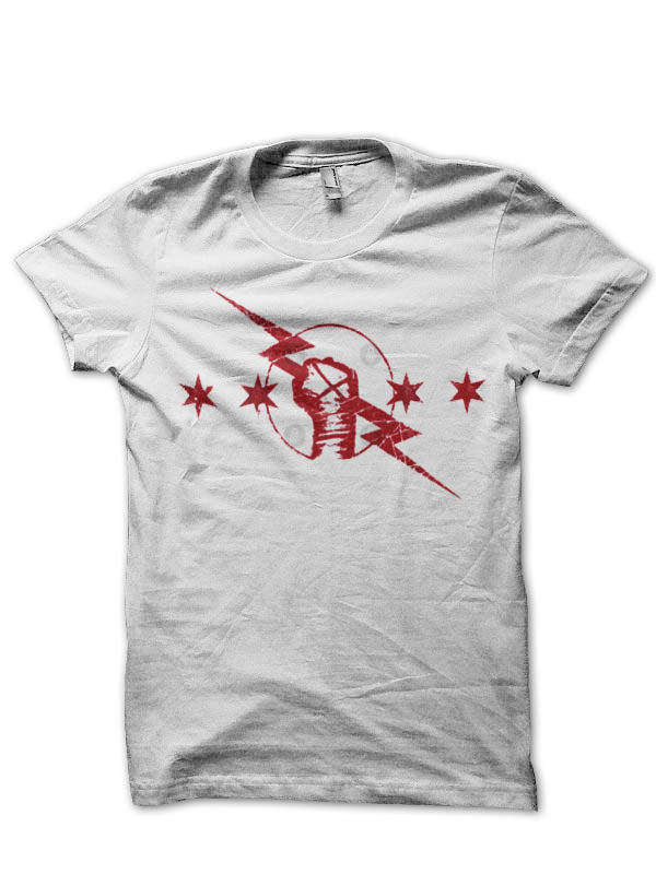 Cm Punk Half Sleeve White T-Shirt Hoodie, Sweatshirt | CoreVibeTees.com