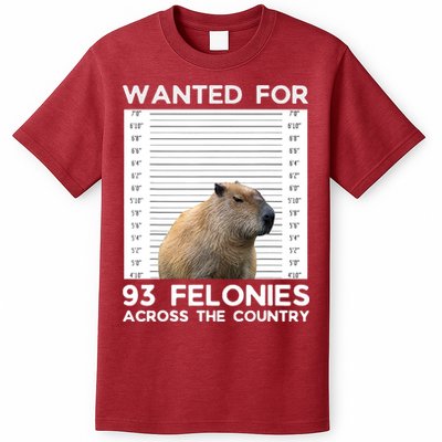 Capybara Mugshot Wanted For 93 Felonies Across The Country T-Shirt Hoodie, Sweatshirt | CoreVibeTees.com