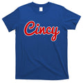 Cincinnati Ohio Classic Red Script Cincy City Gift T-Shirt Hoodie, Sweatshirt | CoreVibeTees.com