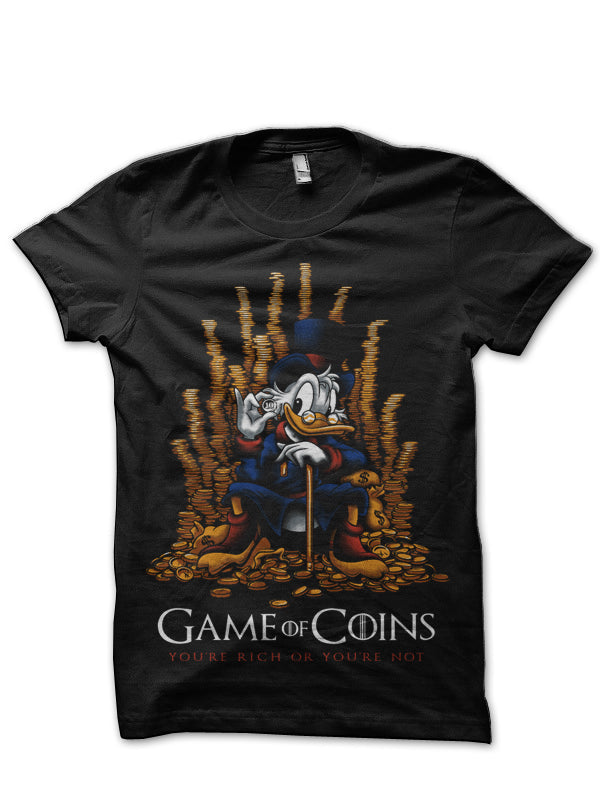 Game of Coins Black T-Shirt Hoodie, Sweatshirt | CoreVibeTees.com