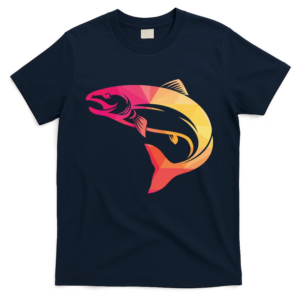 Colorful Geometric Fish T-Shirt Hoodie, Sweatshirt | CoreVibeTees.com