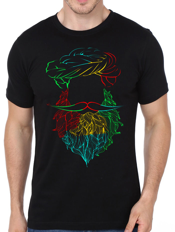 The Beard Half Sleeve Black T-Shirt Hoodie, Sweatshirt | CoreVibeTees.com