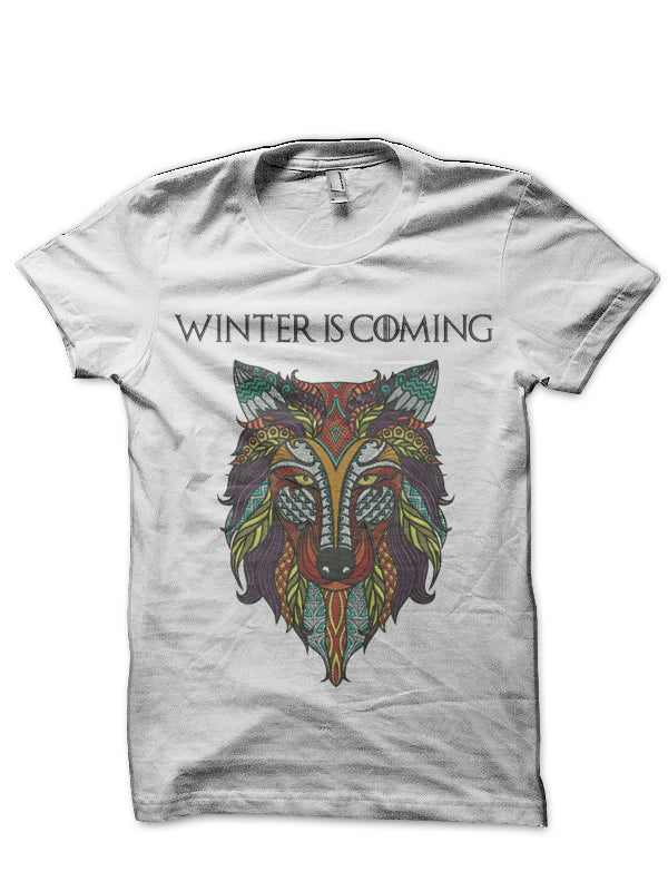 Winter Is Coming White T-Shirt Hoodie, Sweatshirt | CoreVibeTees.com