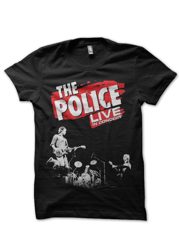 The Police Live Concert Black T-Shirt Hoodie, Sweatshirt | CoreVibeTees.com