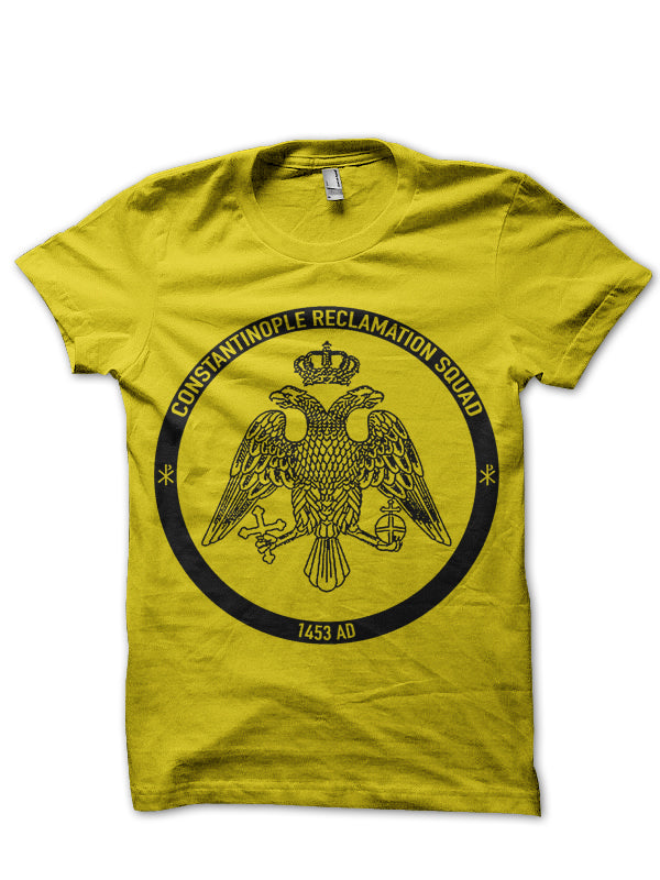 Constantinople 1453 Byzantine Empire Yellow T-Shirt Hoodie, Sweatshirt | CoreVibeTees.com