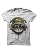 Cool Cat White T-Shirt Hoodie, Sweatshirt | CoreVibeTees.com