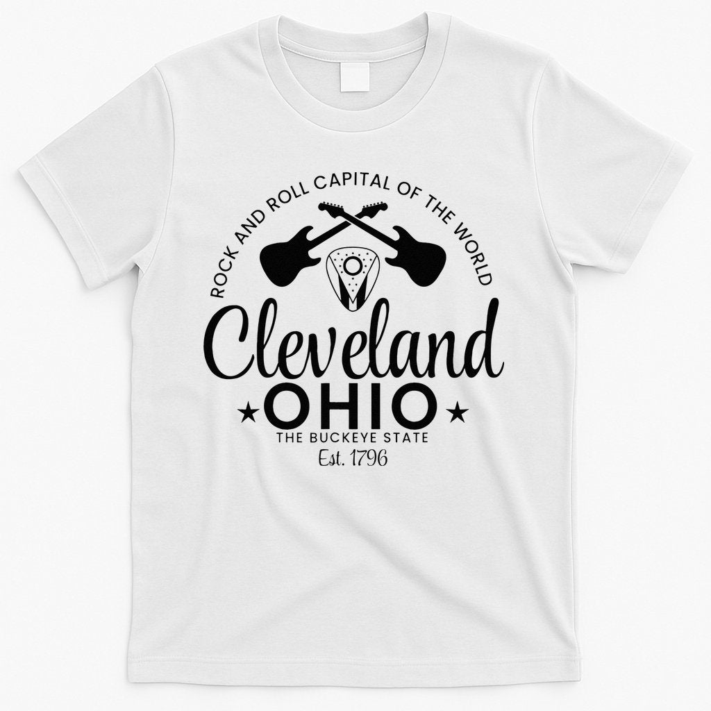 Cleveland Ohio Rock And Roll Capital Est 1796 Souvenir T-Shirt Hoodie, Sweatshirt | CoreVibeTees.com