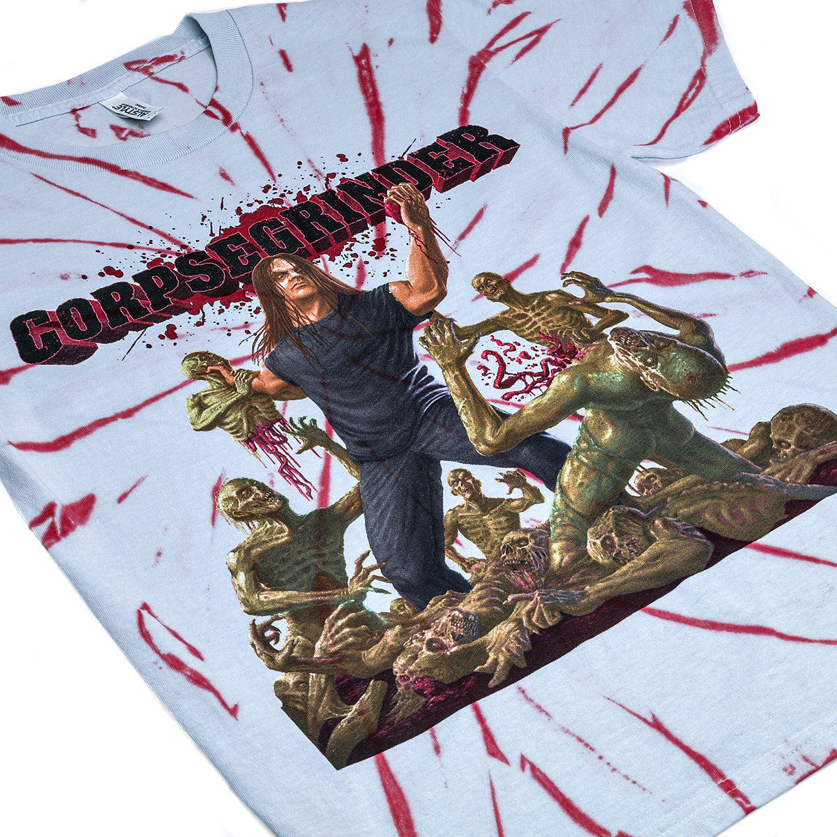 Album Art Dyed T-Shirt (Red Swirl) Hoodie, Sweatshirt | CoreVibeTees.com (Image 2)
