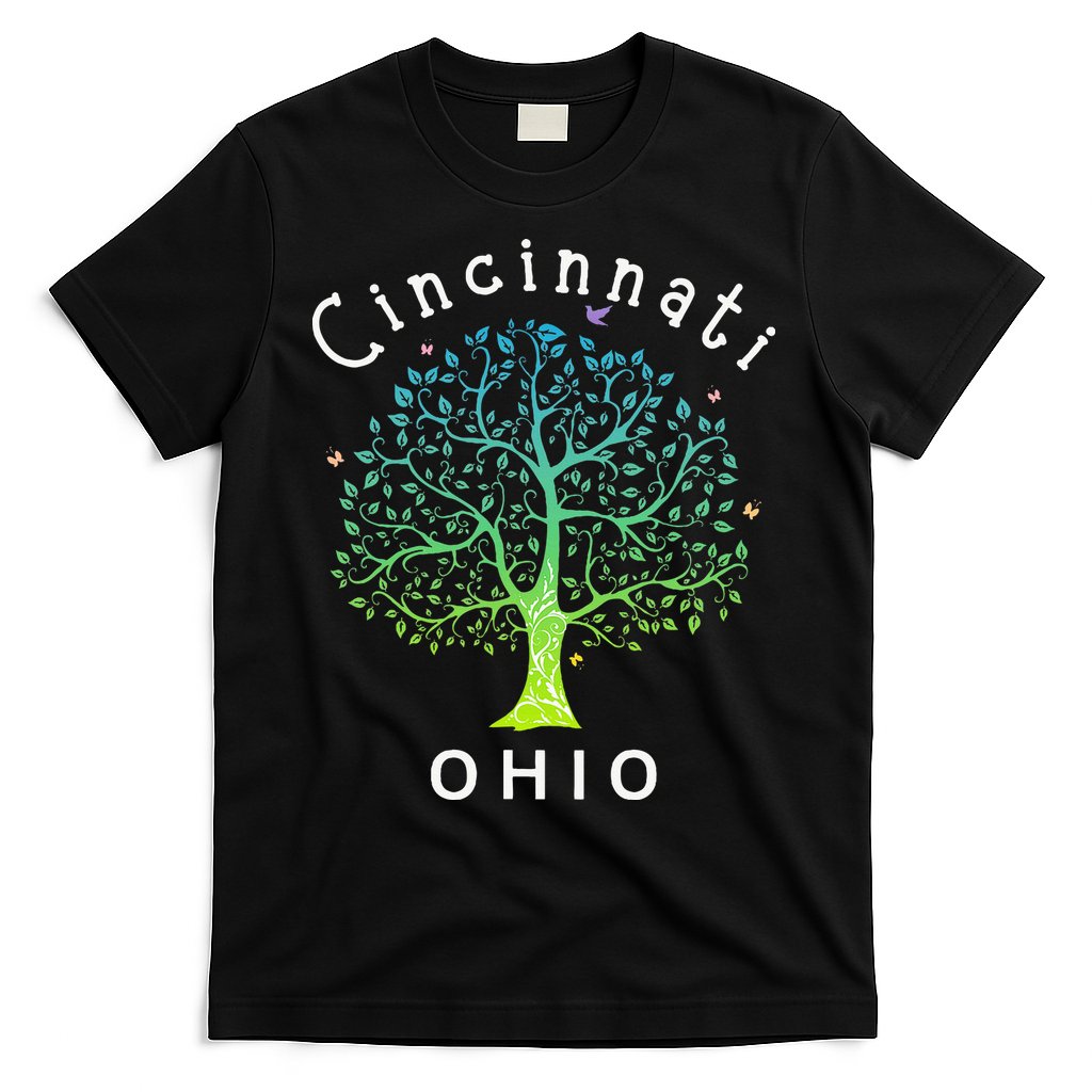 Cincinnati Ohio With Tree Love For Cincinnati T-Shirt Hoodie, Sweatshirt | CoreVibeTees.com