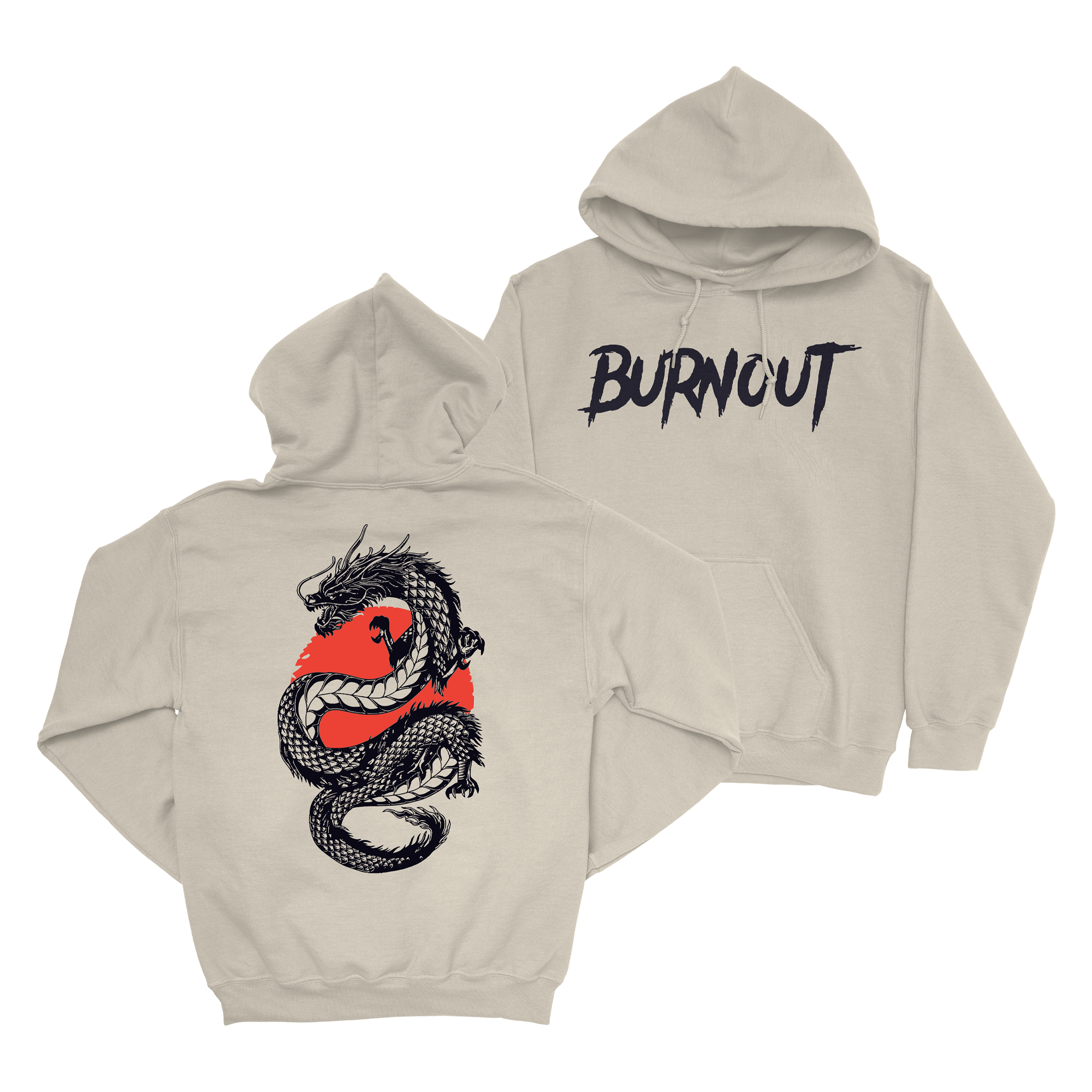 College Burnout - Dragon Sun Hoodie T-Shirts, Sweatshirt | CoreVibeTees.com (Image 2)