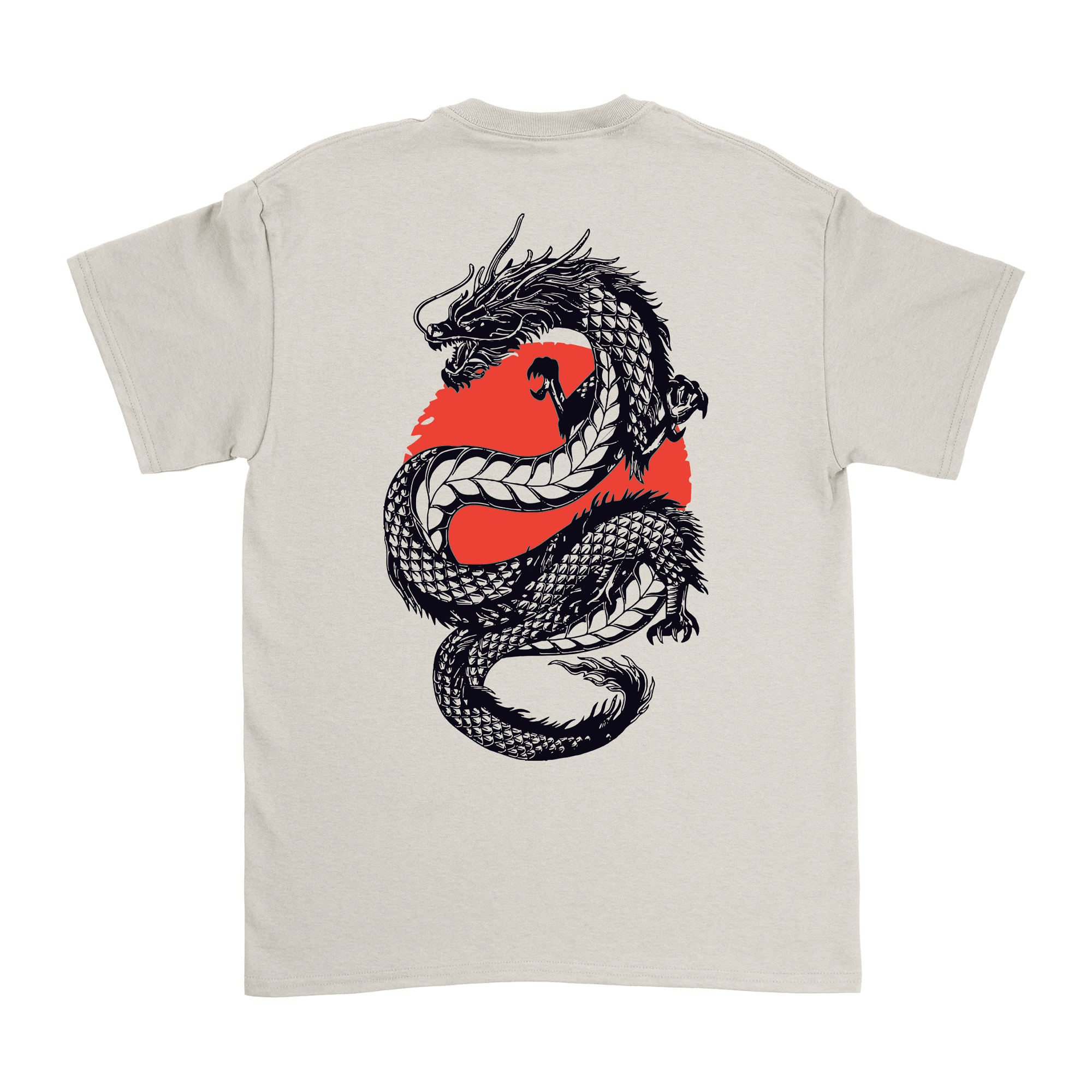 College Burnout - Dragon Sun T-Shirt (Creme) Hoodie, Sweatshirt | CoreVibeTees.com (Image 3)