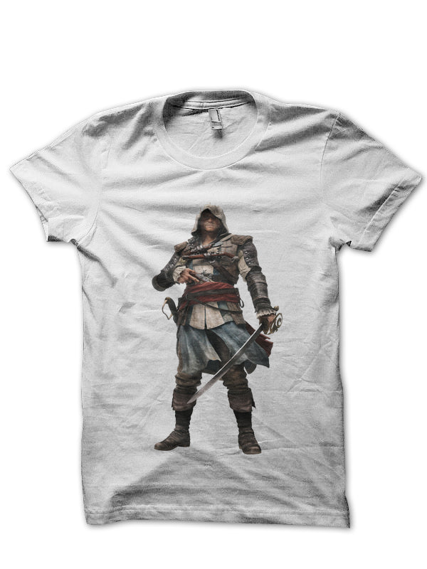 Assassins Creed White Tee Style001 Hoodie, Sweatshirt | CoreVibeTees.com