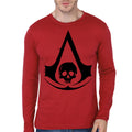 Assassin Creed Red Full Sleeve Tee Hoodie, Sweatshirt | CoreVibeTees.com