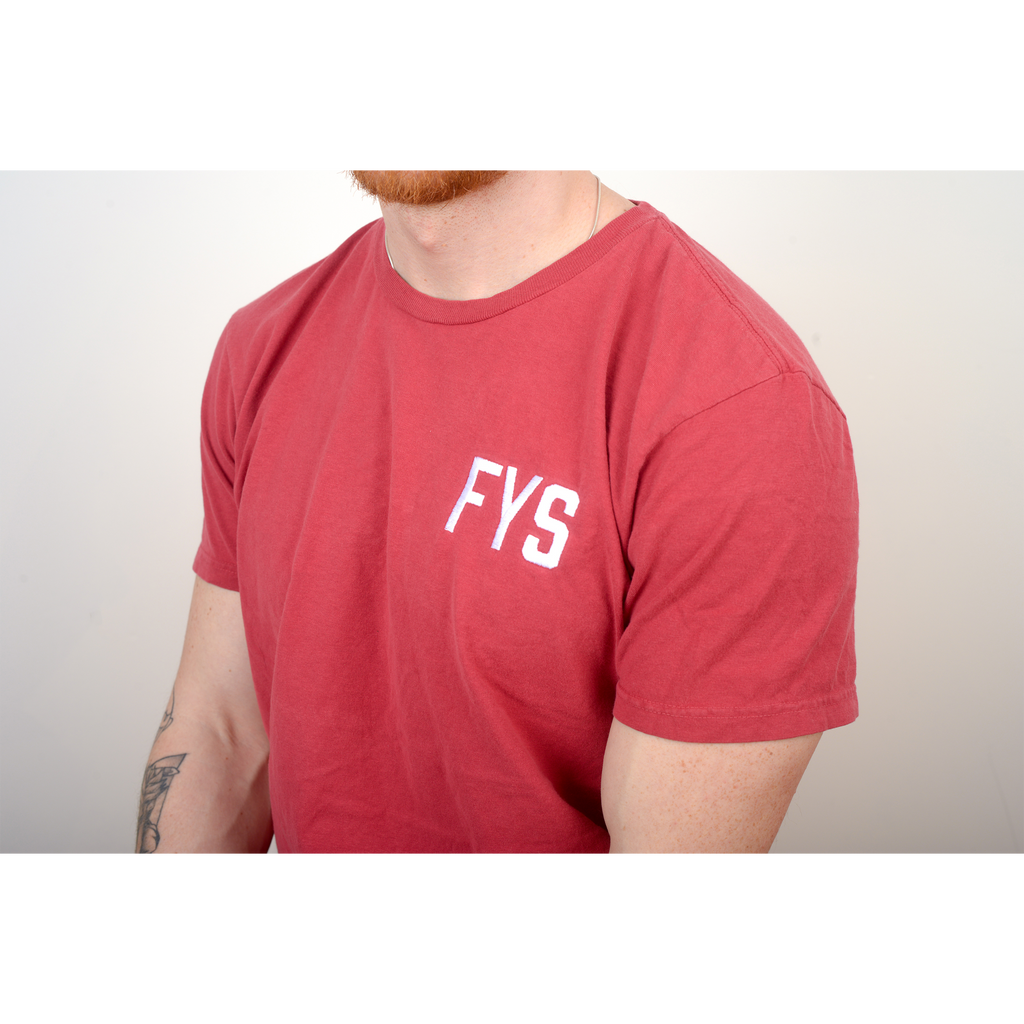 Four Year Strong - Embroidered Logo Shirt (Crimson) Hoodie, Sweatshirt | CoreVibeTees.com (Image 2)
