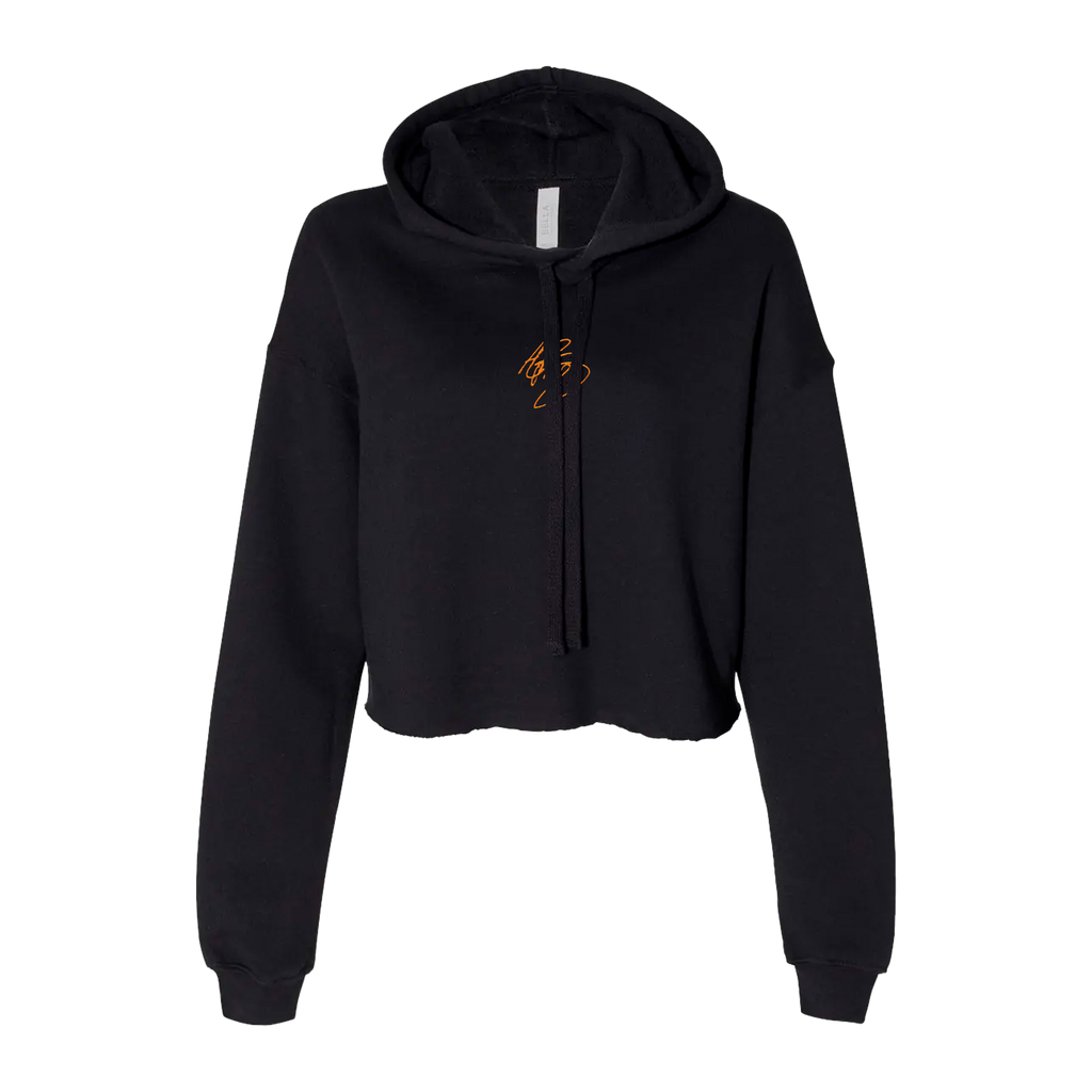 Alpha Wolf - Signature Embroidered Crop Hoodie T-Shirts, Sweatshirt | CoreVibeTees.com