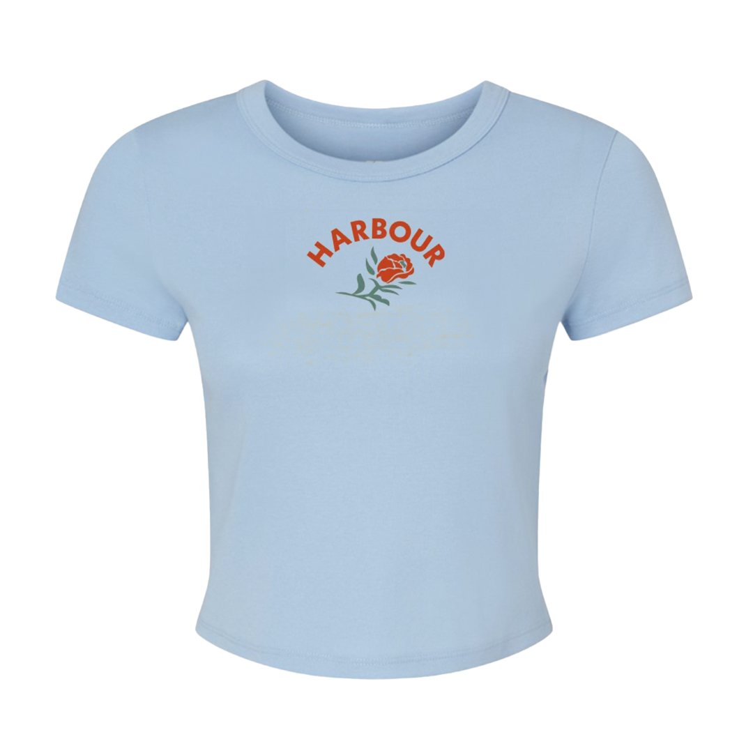 Harbour - Rose Baby Tee Hoodie, Sweatshirt | CoreVibeTees.com