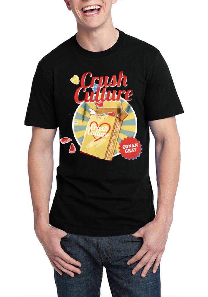 Crush Culture Black T-Shirt Hoodie, Sweatshirt | CoreVibeTees.com