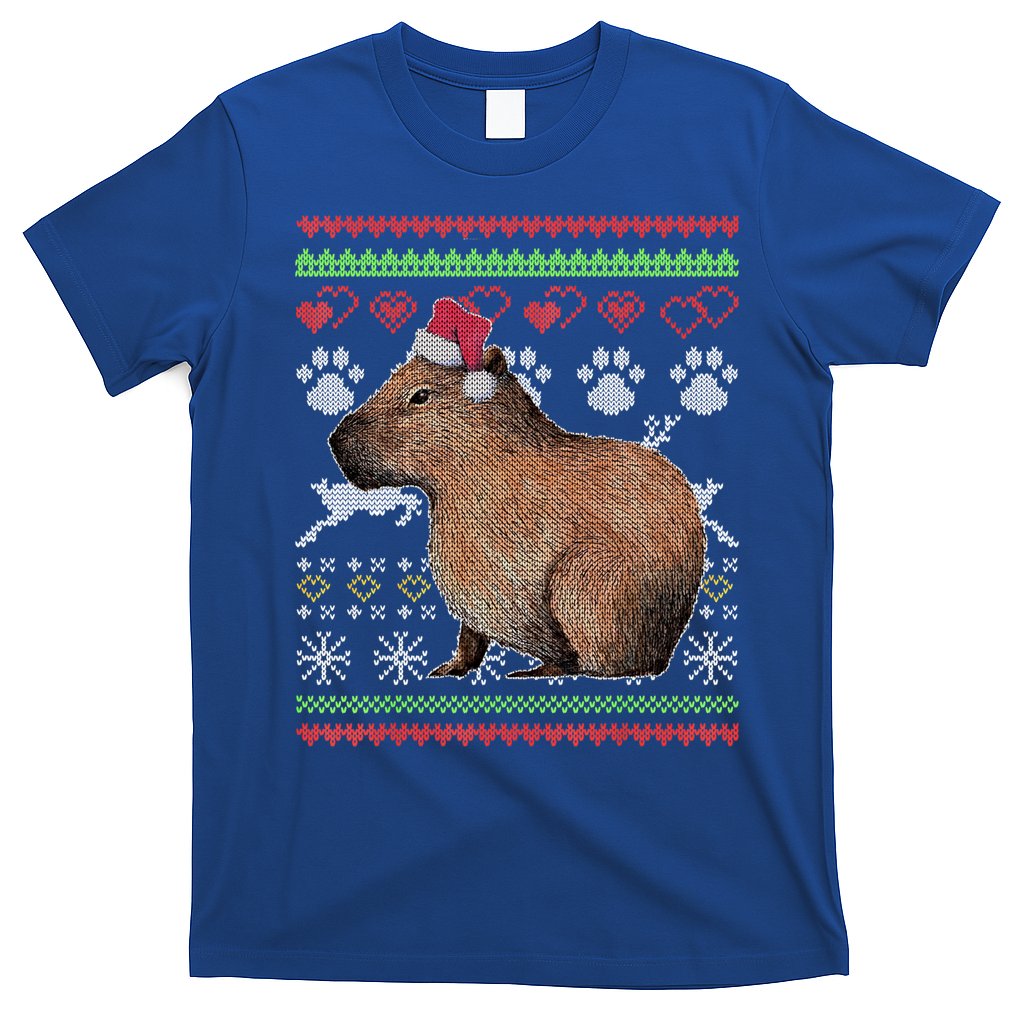Capybara Santacool Giftclaus Ugly Christmas Sweater Holiday Lover Gift T-Shirt Hoodie, Sweatshirt | CoreVibeTees.com