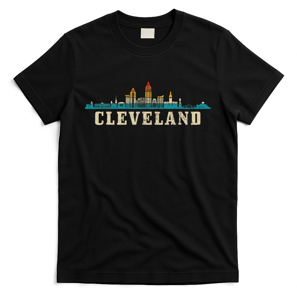 Cleveland Skyline Ohio Vintage Pride Retro T-Shirt Hoodie, Sweatshirt | CoreVibeTees.com