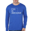 Css Is Awesome Royal Blue Full Sleeve T-Shirt Hoodie, Sweatshirt | CoreVibeTees.com