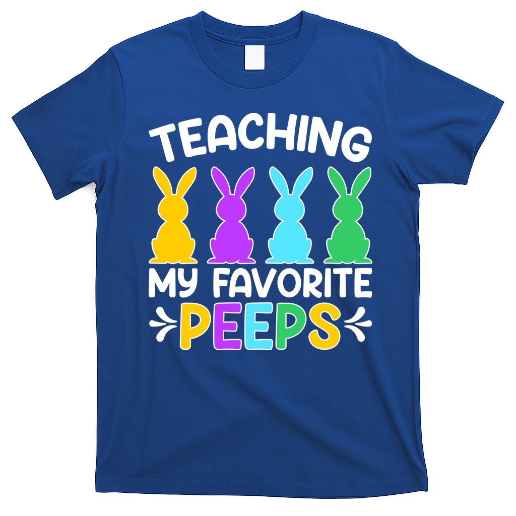 Cute Teaching My Favorite Peeps Happy Easter Day Teacher T-Shirt Hoodie, Sweatshirt | CoreVibeTees.com