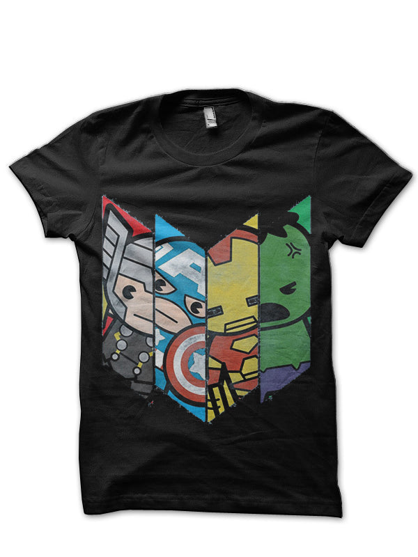 Cute Avengers Black T-Shirt Hoodie, Sweatshirt | CoreVibeTees.com