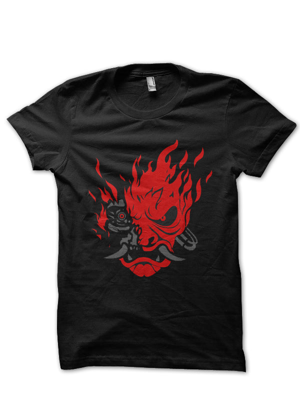 Samurai Demon Half Sleeve Black T-Shirt Hoodie, Sweatshirt | CoreVibeTees.com